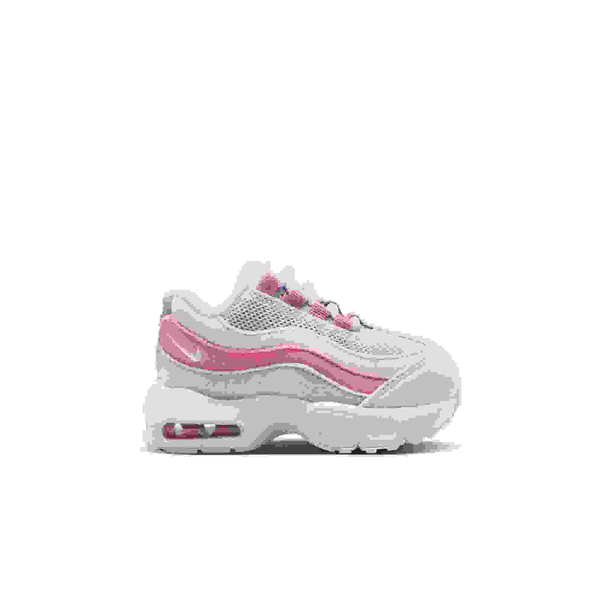 Nike Little Max '95 Toddler Girls' "Football Grey/White/Peony Ghost" Shoe